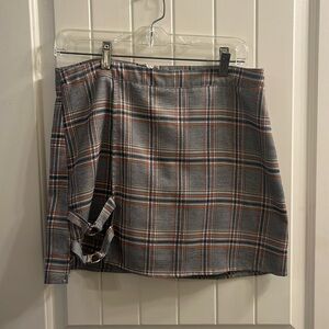 Plaid skort